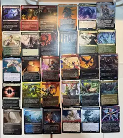 MTG Lot of 30 Borderless, Extended Art Cards | Includes Rares, Various Sets - Image 1