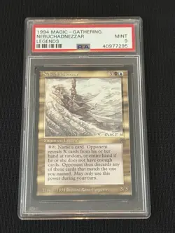 Magic: The Gathering - Nebuchadnezzar - Legends - Graded PSA 9 - Image 1