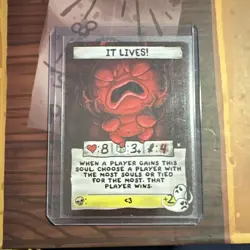 Maestro Media Binding of Isaac Four Souls It Lives! Monster Card Promo Holo - Image 1