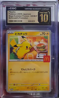 Pikachu- 020/M-P 020/M-P M-P Promotional Cards Regular (Japanese) pristine 10 - Image 1