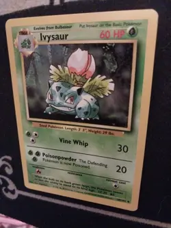 Pokemon TCG Ivysaur Base Set 030/102 Uncommon 60 HP Card NM - Image 1