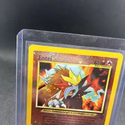 Entei #34 Black Star Movie Promo Reverse Holo Card WOTC LP double swirl - Image 3