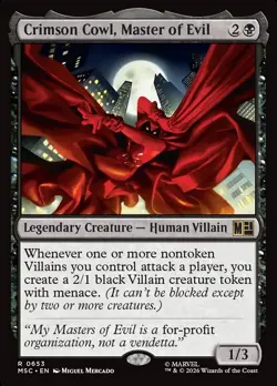 Crimson Cowl, Master of Evil - Marvel Super Heroes Commander - MTG (NM) - Image 1