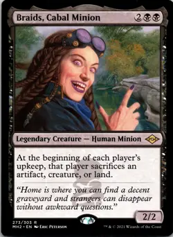 Braids, Cabal Minion 273 Rare Modern Horizons 2 MTG Near Mint - Image 1