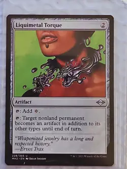 Liquimetal Torque, Modern Horizons 2, Regular, Magic the Gathering, MTG **NEW** - Image 1