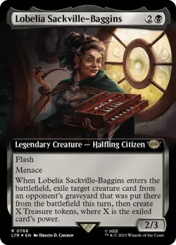 Lobelia Sackville-Baggins (Extended Art) 768 The Lord of the Rings MTG Foil NM/M - Image 1