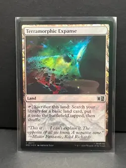 Terramorphic Expanse (0273) (Surge Foil) 273 Holo Marvel Super Heroes MtG NM - Image 1