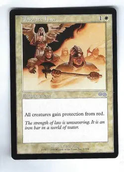Absolute Law - Urzas Saga - Magic The Gathering NM/M (Never Played) - Image 1