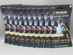 Magic The Gathering Lord of the Rings Middle Earth Set Booster Lot of 10 - Image 1