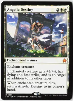 ANGELIC DESTINY 565 MYTHIC FOUNDATIONS MAGIC: THE GATHERING NM - Image 1