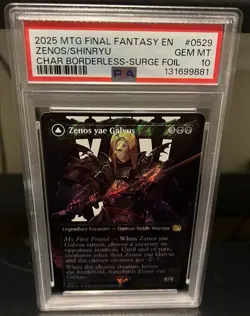 2025 MTG FINAL FANTASY #0529 SHINRYU, TRANSCENDENT RIVAL/ZENOS YAE GALVUS PSA 10 - Image 1