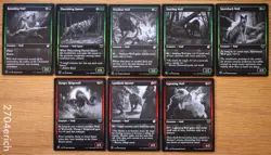 Set 8 Innistrad Double Feature Wolf Creatures Black & White Wolves Magic MTG - Image 1