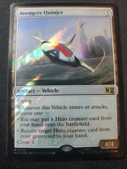 Avengers Quinjet (Surge Foil) Commander: Marvel Super Heroes Foil - Image 1