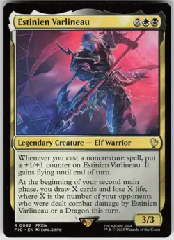 ESTINIEN VARLINEAU (SURGE FOIL) 82 RARE COMMANDER: FINAL FANTASY LP - Image 1