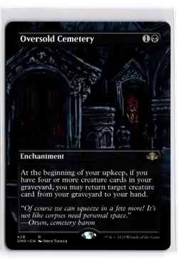 Oversold Cemetery (Borderless) 428 Dominaria Remastered Magic: The Gathering NM - Image 1