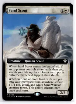 Sand Scout (Extended Art) 47 Commander: Outlaws of Thunder Junction MTG NM - Image 1