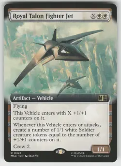 Royal Talon Fighter Jet 321 Commander: Marvel Super Heroes MTG Foil NM - Image 1