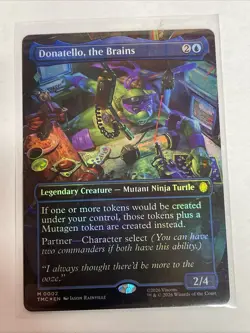 Donatello, the Brains (0002) (Borderless) Commander: TMNT Foil Mythic - Image 1