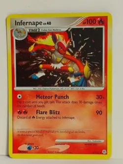 Infernape 5/130 Holo Rare Pokemon TCG Diamond and Pearl Pokemon Card - Image 3