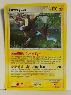 Luxray 7/130 - Diamond and Pearl Holo Rare Pokemon Card 2007 - Image 3