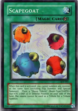 Scapegoat SDJ-041 Super Rare Starter Deck: Joey Yu-Gi-Oh Unlimited LP - Image 1