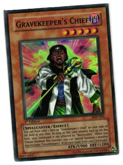 Yugioh Gravekeeper’s Chief PGD-065 Super Rare 1st Edition LP/MP - Image 1