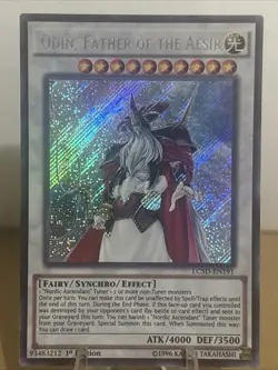 Yugioh Odin Father of the Aesir LC5D-EN191 1st Edition Secret Rare NM - Image 1