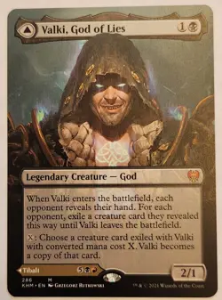 Valki, God of Lies #286 Borderless Mythic MTG NM + - Image 1