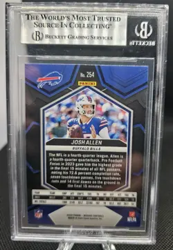 2024 Panini Mosaic - National Pride Josh Allen #254 BGS 8.5 Buffalo Bills MVP - Image 2