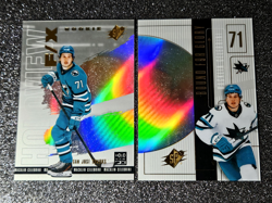 2024-25 SPx Holoview F/X Bound For Glory Macklin Celebrini Rookie Rainbow MINT - Image 2