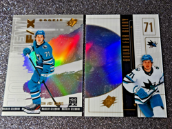 2024-25 SPx Holoview F/X Bound For Glory Macklin Celebrini Rookie Rainbow MINT - Image 3