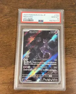 Mewtwo 183/165 SV2a Pokemon Card 151 Japanese Art Rare Holo PSA 10 - Image 1