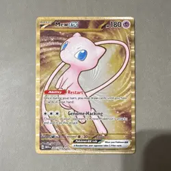 Pokemon TCG Mew ex 205/165 SV 151 Metal 151 Promo Box Card - Image 1