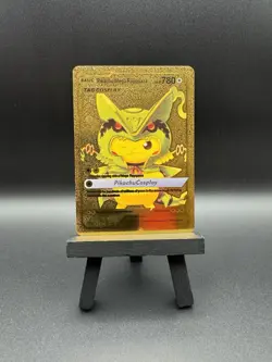 Pikachu Mega Rayquaza Gold Foil Card Pokemon - Image 1