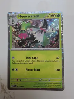 Meowscarada 015/198 - Scarlet & Violet - Sparkle Holo Pokemon Card - Near Mint - Image 3