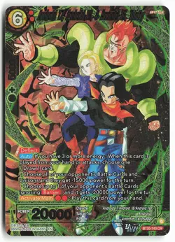 Android 17, Android 18, & Android 16, Trinity BT30-143 CR Dragon Ball Super Card - Image 2