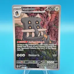 Pokemon TCG Bastiodon 093/084 Me05: Pitch Black Illustration Rare NM Card - Image 1