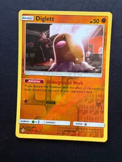 Diglett 85/214 Common RH SM10 Unbroken Bonds Pokemon Card Near Mint/Mint - Image 1