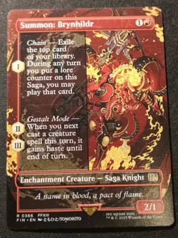 Summon: Brynhildr - Borderless - FIN - MTG - EN - NM - 0366 - Image 1