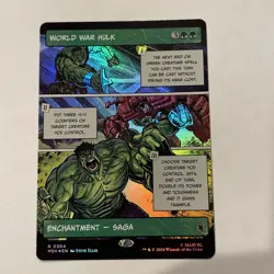World War Hulk (Borderless) Marvel Super Heroes Foil #304 Rare - Image 1