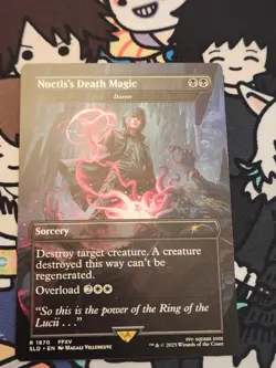 MTG Secret Lair - Final Fantasy - Damn / Noctis's Death Magic NM English - Image 1