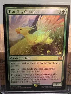 Wizards of the Coast MTG Traveling Chocobo Foil Mythic 0210 EN - Image 1