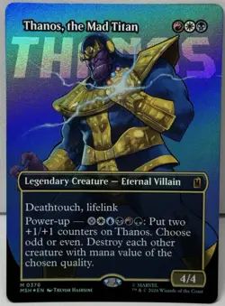 Thanos, the Mad Titan (Borderless) (0376) Marvel Super Heroes Foil - Image 1