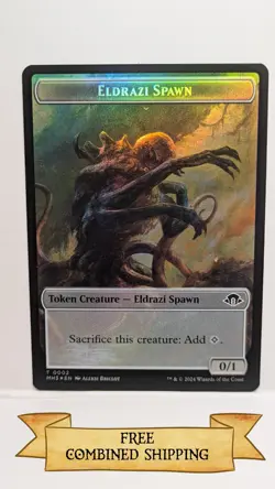 Eldrazi Spawn Phyrexian Wurm (0018) Double-Sided Token Modern Horizons 3 Foil - Image 1