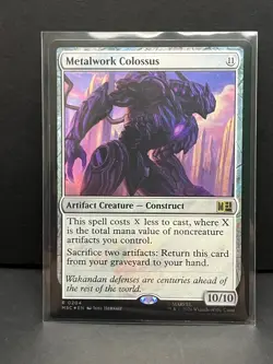 Metalwork Colossus (Surge Foil) 204 Commander: Marvel Super Heroes MtG NM - Image 1