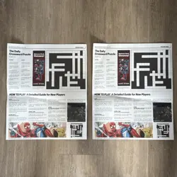 2025 SDCC Marvel Magic The Gathering Spider-Man Daily Bugle Newspaper Playmat x2 - Image 4