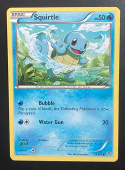 Squirtle 14/101 Plasma Blast Common Pokemon TCG LP - Image 1