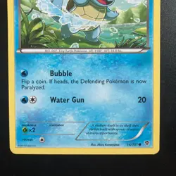 Squirtle 14/101 Plasma Blast Common Pokemon TCG LP - Image 3