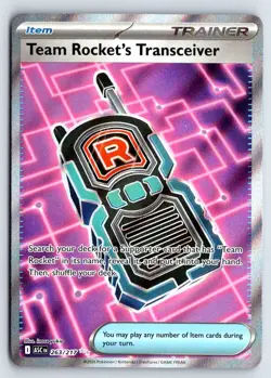 TEAM ROCKET'S TRANSCEIVER 263/217 ASCENDED HEROES POKEMON LP - Image 1