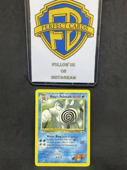 POKEMON GYM HEROES UNLIMITED MISTY’S POLIWRATH NONHOLO 31/132 NM - Image 1
